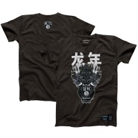 Футболка Brooklyn Nets Hyperfly Unisex Year of the Dragon Lunar New Year Collection - Heather Black