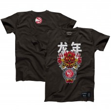 Футболка Atlanta Hawks Hyperfly Unisex Year of the Dragon Lunar New Year Collection - Heather Black