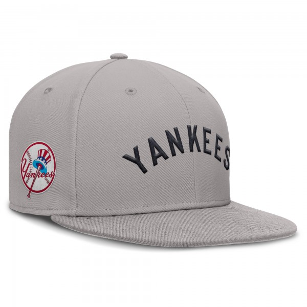 Бейсболка New York Yankees Nike Gray Cooperstown True Performance