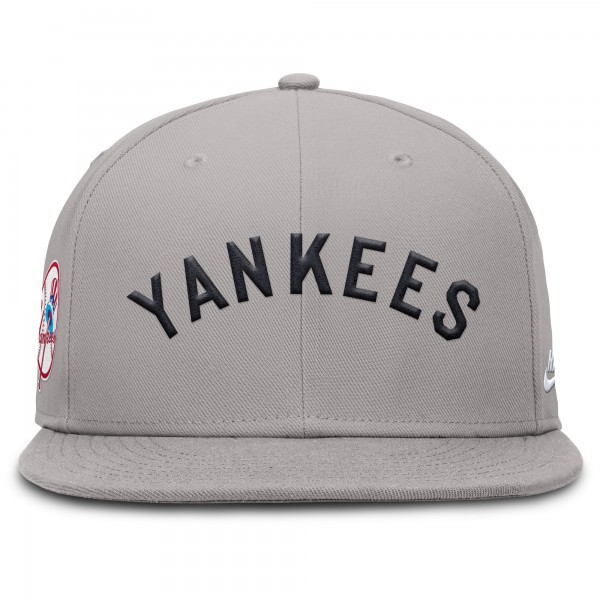 Бейсболка New York Yankees Nike Gray Cooperstown True Performance