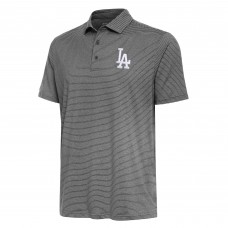 Los Angeles Dodgers Antigua Heather Black Scheme Polo