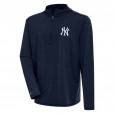 Кофта на короткой молнии New York Yankees Antigua Heather Navy Tidy