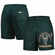 Milwaukee Bucks Pro Standard Hunter Green Area Code Shorts