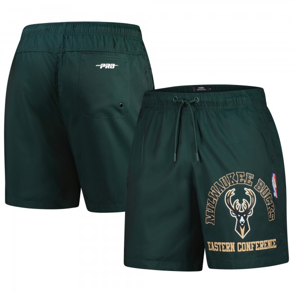Milwaukee Bucks Pro Standard Hunter Green Area Code Shorts