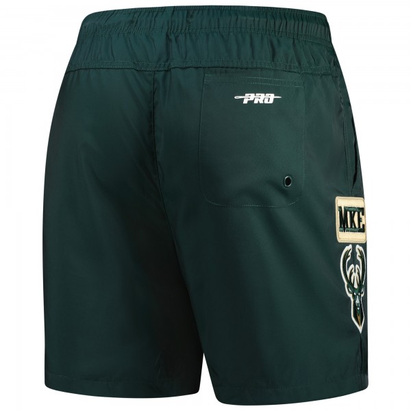 Milwaukee Bucks Pro Standard Hunter Green Area Code Shorts