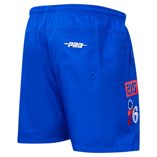 Philadelphia 76ers Pro Standard Royal Area Code Shorts