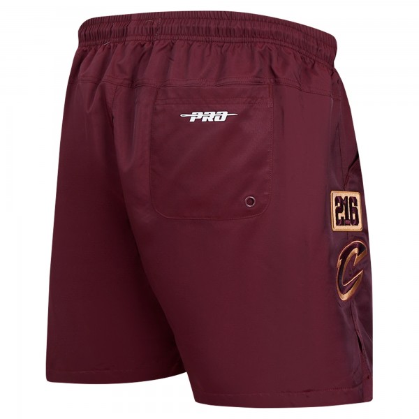 Cleveland Cavaliers Pro Standard Wine Area Code Shorts