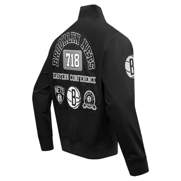 Кофта на молнии Brooklyn Nets Pro Standard Area Code Twill - Black