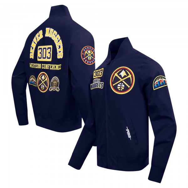 Denver Nuggets Pro Standard Navy Area Code Full-Zip Jacket