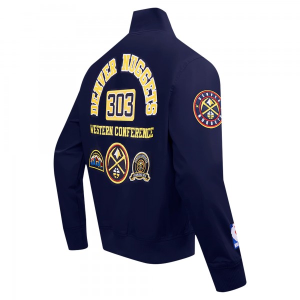 Denver Nuggets Pro Standard Navy Area Code Full-Zip Jacket