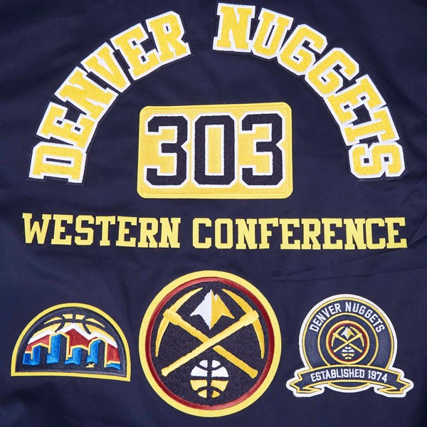 Denver Nuggets Pro Standard Navy Area Code Full-Zip Jacket