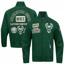 Кофта на молнии Milwaukee Bucks Pro Standard Area Code Twill - Hunter Green