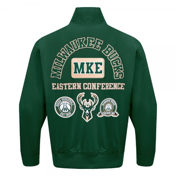 Кофта на молнии Milwaukee Bucks Pro Standard Area Code Twill - Hunter Green