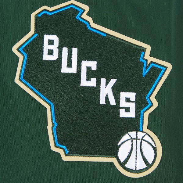 Кофта на молнии Milwaukee Bucks Pro Standard Area Code Twill - Hunter Green