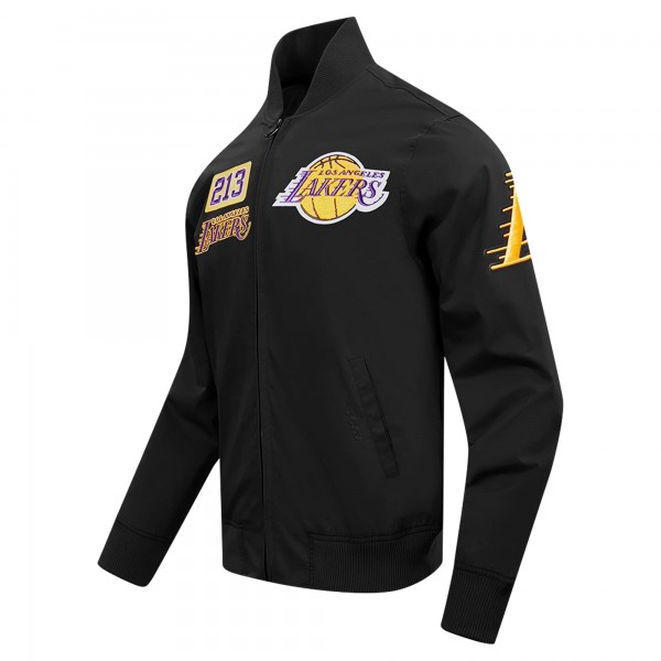 Кофта на молнии Los Angeles Lakers Pro Standard Area Code Twill - Black