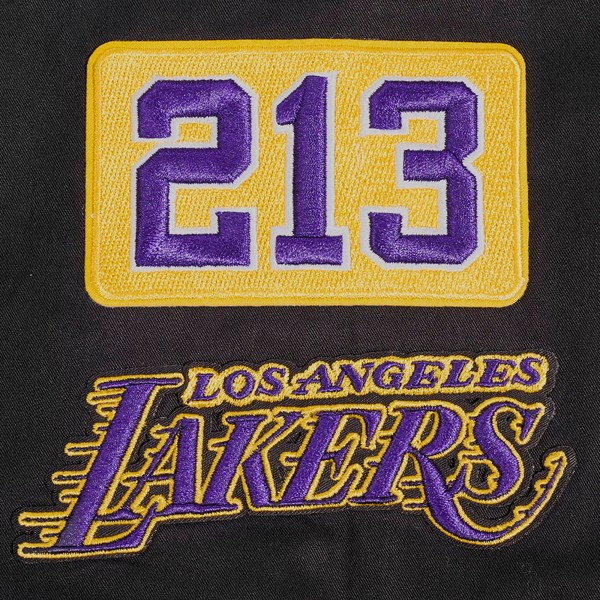 Кофта на молнии Los Angeles Lakers Pro Standard Area Code Twill - Black