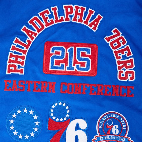 Philadelphia 76ers Pro Standard Royal Area Code Twill Full-Zip Jacket
