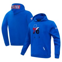 Philadelphia 76ers Pro Standard Royal Split Logo Pullover Hoodie