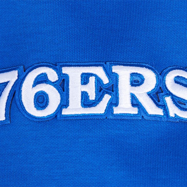 Philadelphia 76ers Pro Standard Royal Split Logo Pullover Hoodie