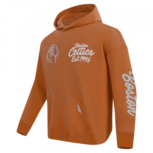 Толстовка Boston Celtics Pro Standard Paint the City Drop Shoulder - Brown