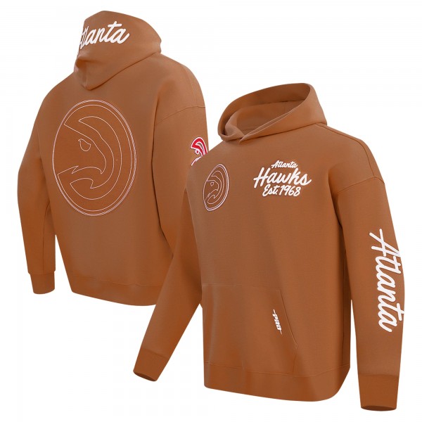 Толстовка Atlanta Hawks Pro Standard Paint the City Drop Shoulder - Brown