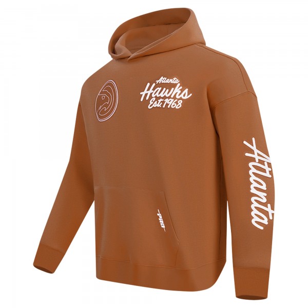 Толстовка Atlanta Hawks Pro Standard Paint the City Drop Shoulder - Brown