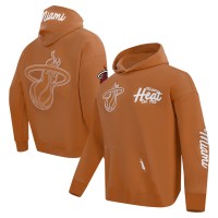 Толстовка Miami Heat Pro Standard Brown Paint the City Drop Shoulder