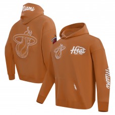 Толстовка Miami Heat Pro Standard Brown Paint the City Drop Shoulder