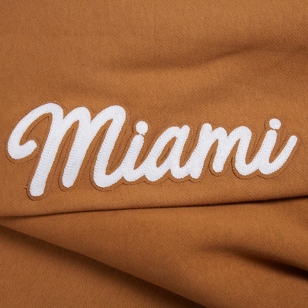 Толстовка Miami Heat Pro Standard Brown Paint the City Drop Shoulder