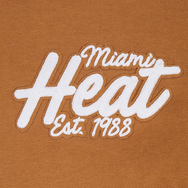 Толстовка Miami Heat Pro Standard Brown Paint the City Drop Shoulder