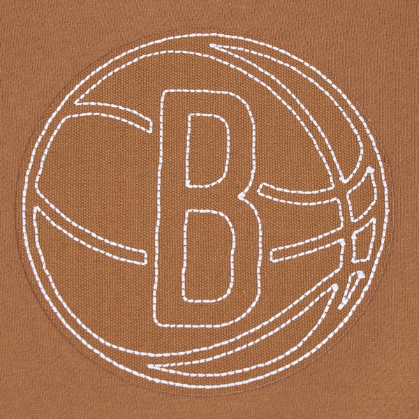 Толстовка Brooklyn Nets Pro Standard Paint the City Drop Shoulder - Brown