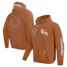Толстовка Milwaukee Bucks Pro Standard Paint the City Drop Shoulder - Brown