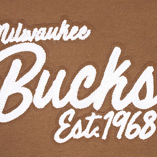 Толстовка Milwaukee Bucks Pro Standard Paint the City Drop Shoulder - Brown
