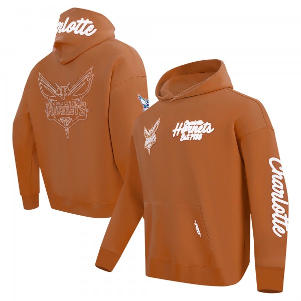 Толстовка Charlotte Hornets Pro Standard Paint the City Drop Shoulder - Brown