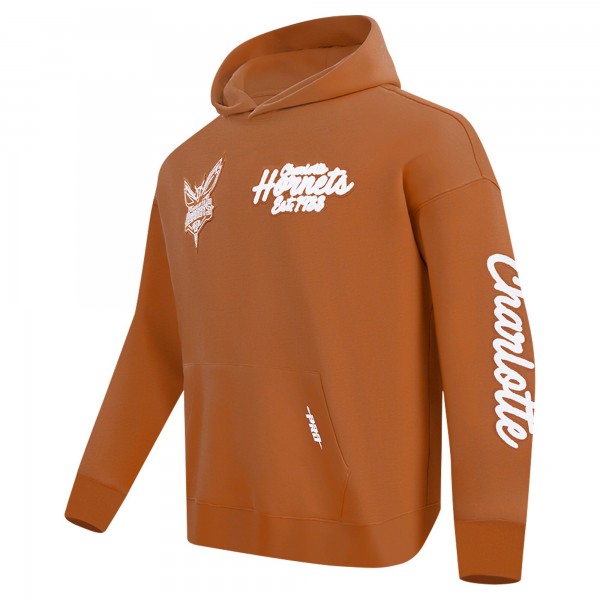 Толстовка Charlotte Hornets Pro Standard Paint the City Drop Shoulder - Brown