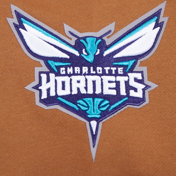 Толстовка Charlotte Hornets Pro Standard Paint the City Drop Shoulder - Brown