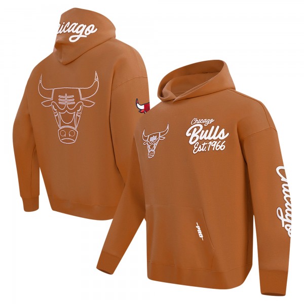 Толстовка Chicago Bulls Pro Standard Paint the City Drop Shoulder - Brown