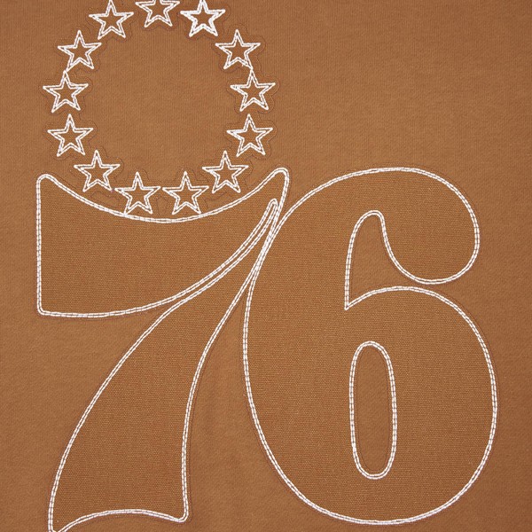 Philadelphia 76ers Pro Standard Brown Paint the City Drop Shoulder Pullover Hoodie