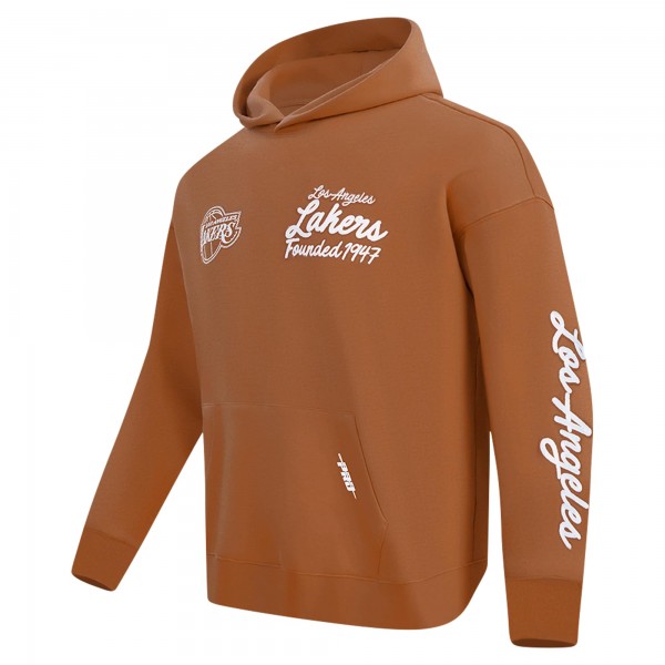 Толстовка Los Angeles Lakers Pro Standard Paint the City Drop Shoulder - Brown