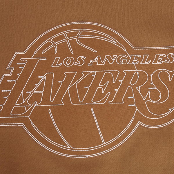 Толстовка Los Angeles Lakers Pro Standard Paint the City Drop Shoulder - Brown