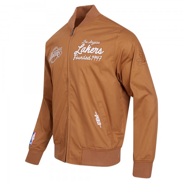 Кофта на молнии Los Angeles Lakers Pro Standard Paint The City - Brown