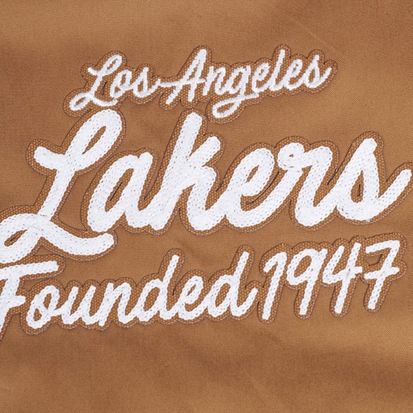 Кофта на молнии Los Angeles Lakers Pro Standard Paint The City - Brown