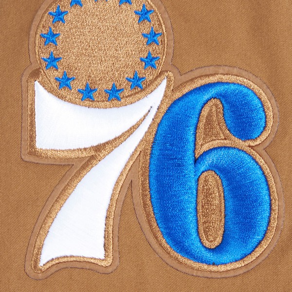 Philadelphia 76ers Pro Standard Brown Paint The City Full-Zip Jacket