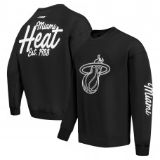 Кофта Miami Heat Pro Standard Black Paint the City Drop Shoulder
