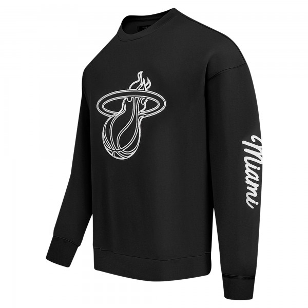 Кофта Miami Heat Pro Standard Black Paint the City Drop Shoulder