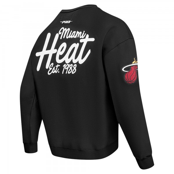 Кофта Miami Heat Pro Standard Black Paint the City Drop Shoulder