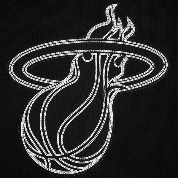 Кофта Miami Heat Pro Standard Black Paint the City Drop Shoulder