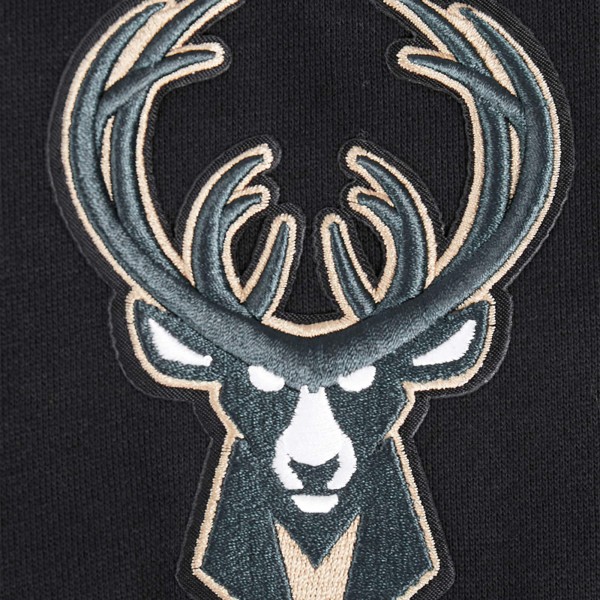 Milwaukee Bucks Pro Standard Black Paint the City Drop Shoulder Sweatshirt