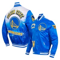 Бомбер Golden State Warriors Pro Standard Sublimated Satin - Royal