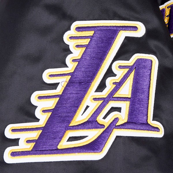 Бомбер Los Angeles Lakers Pro Standard Sublimated Satin - Black